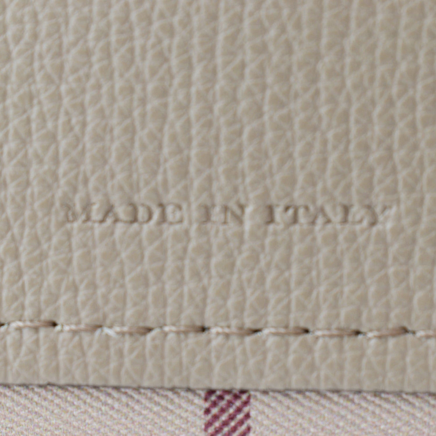 BURBERRY Reversible Haymarket Coated Canvas Tote Bag Tan