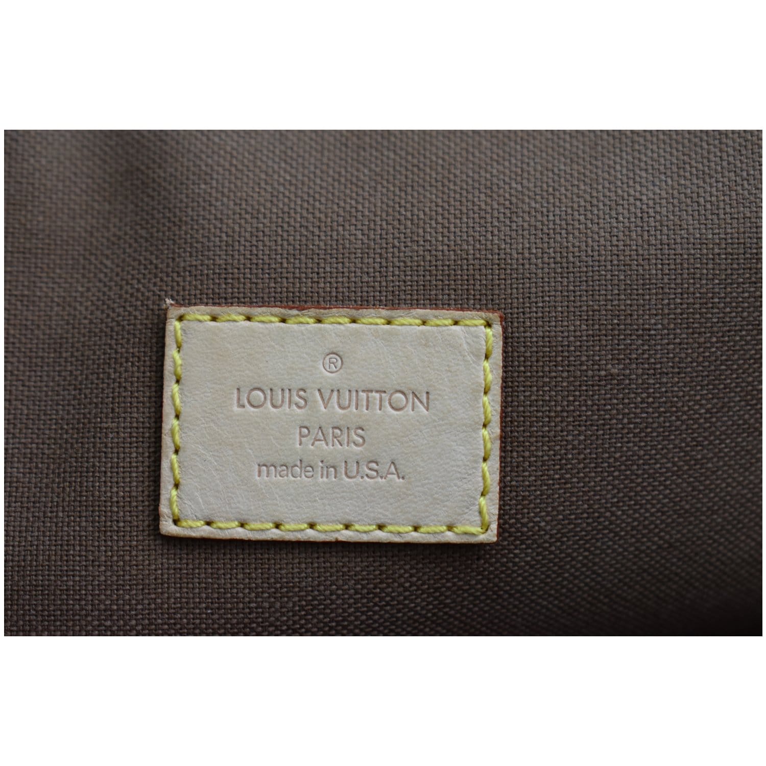 LOUIS VUITTON Lockit Vertical PM Monogram Canvas Tote Bag Brown