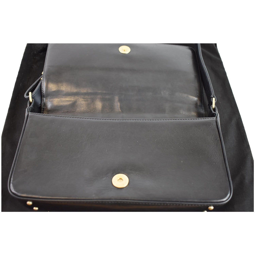 CHANEL CC Chocolate Bar Flap Bag Black