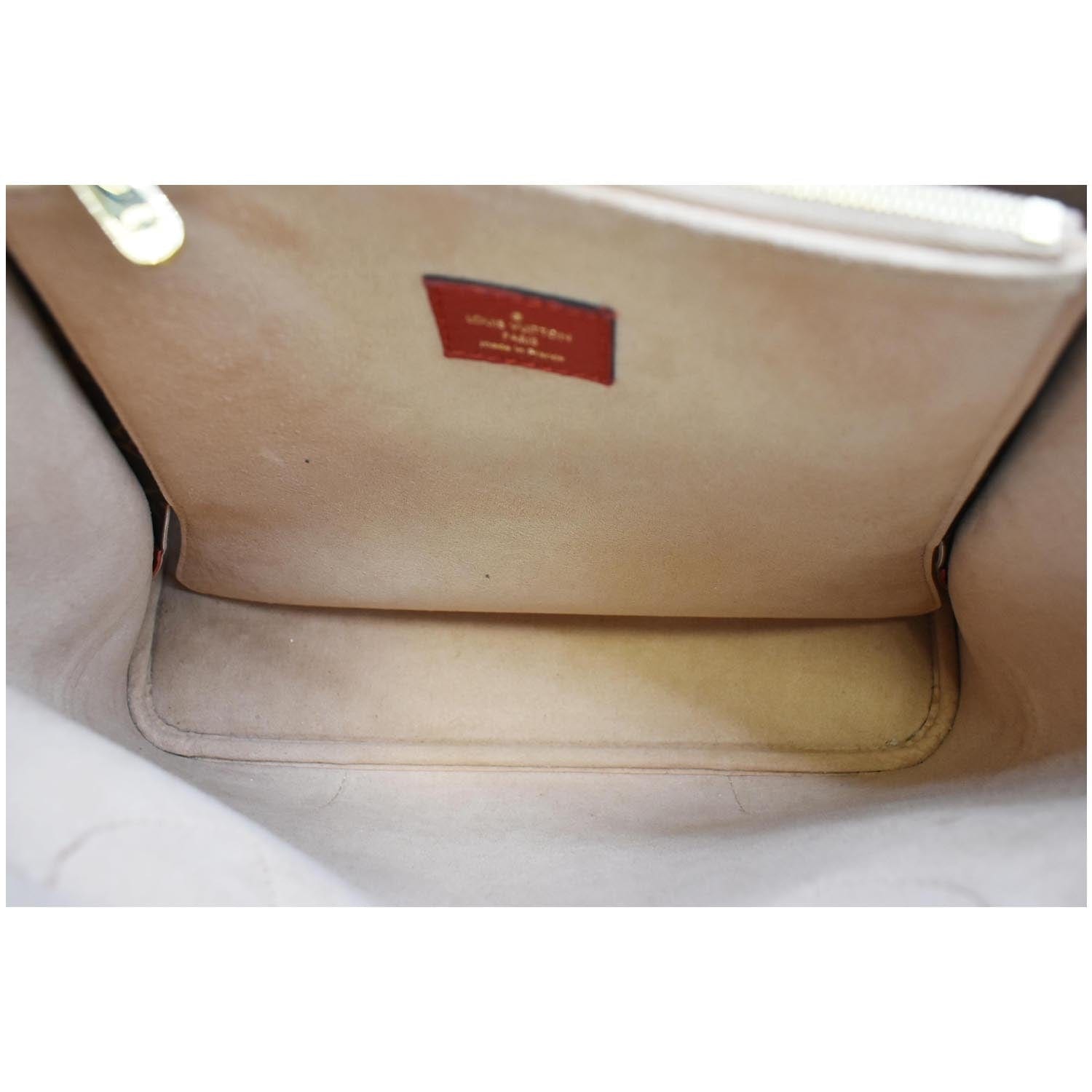 LOUIS VUITTON Flandrin Monogram Canvas Tote Shoulder Bag Red