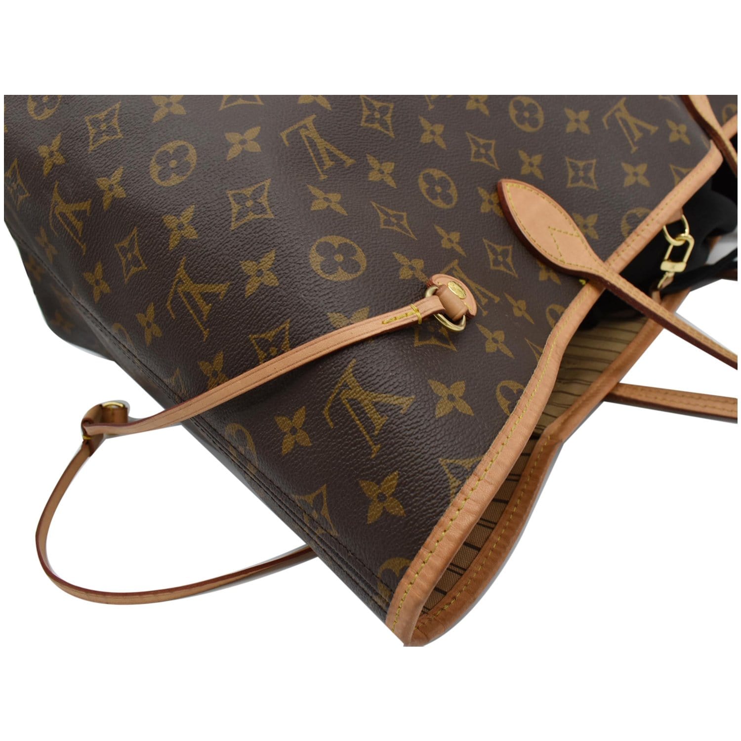 LOUIS VUITTON Neverfull GM Monogram Canvas Tote Bag Brown