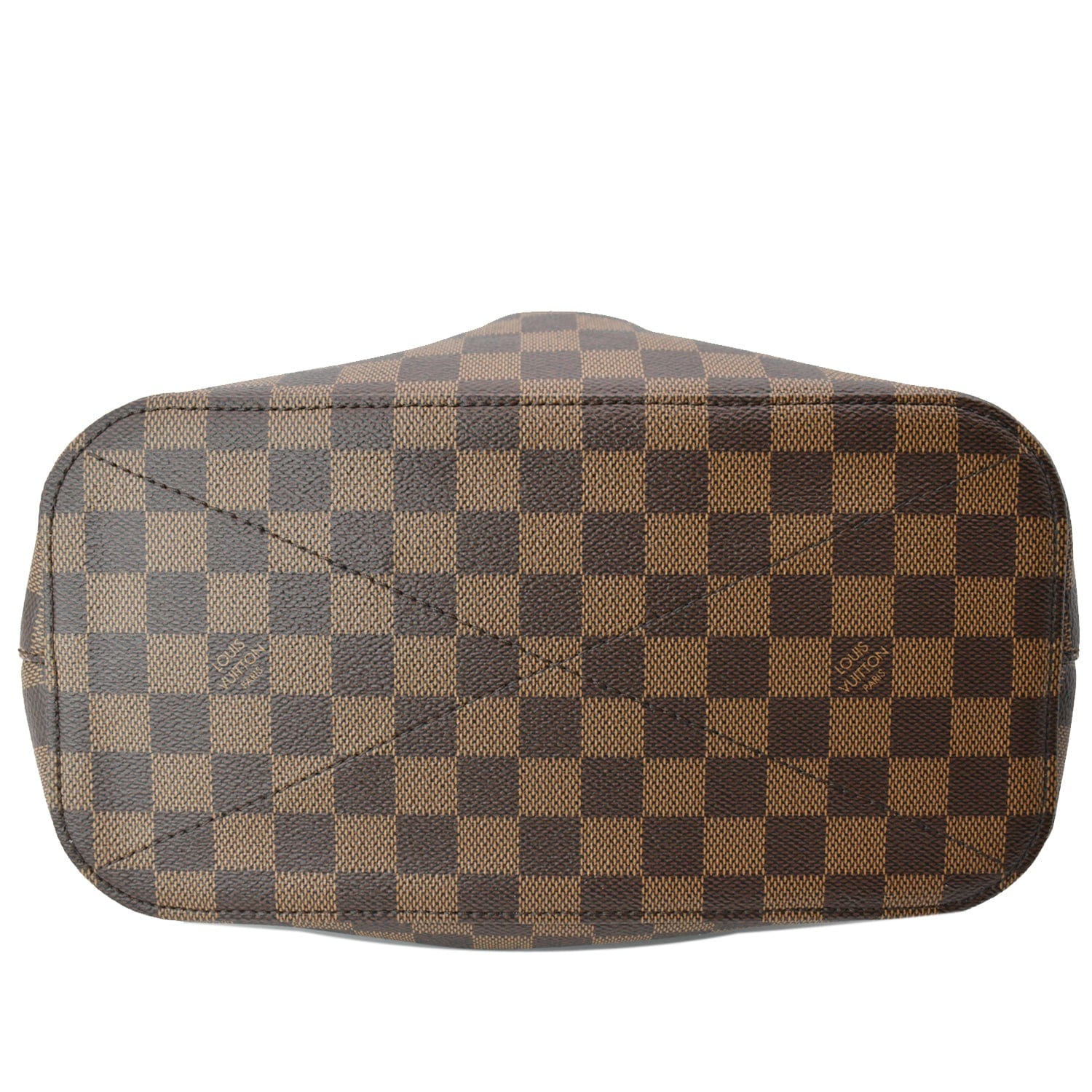 LOUIS VUITTON Siena MM Damier Ebene Shoulder Bag Brown