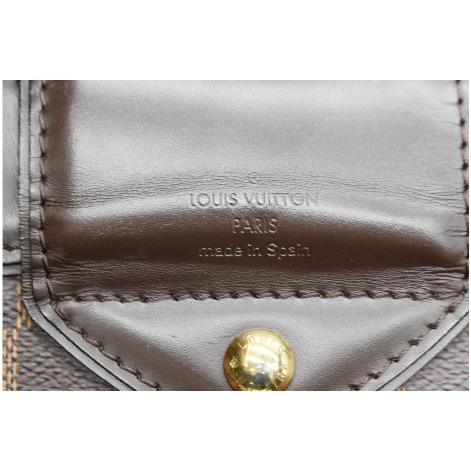 LOUIS VUITTON Sistina GM Damier Ebene Shoulder Bag Brown