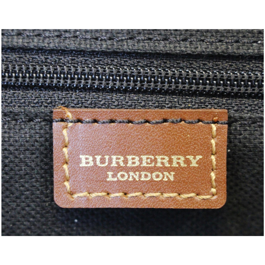 BURBERRY Haymarket Check Canvas Tote Bag Multicolor