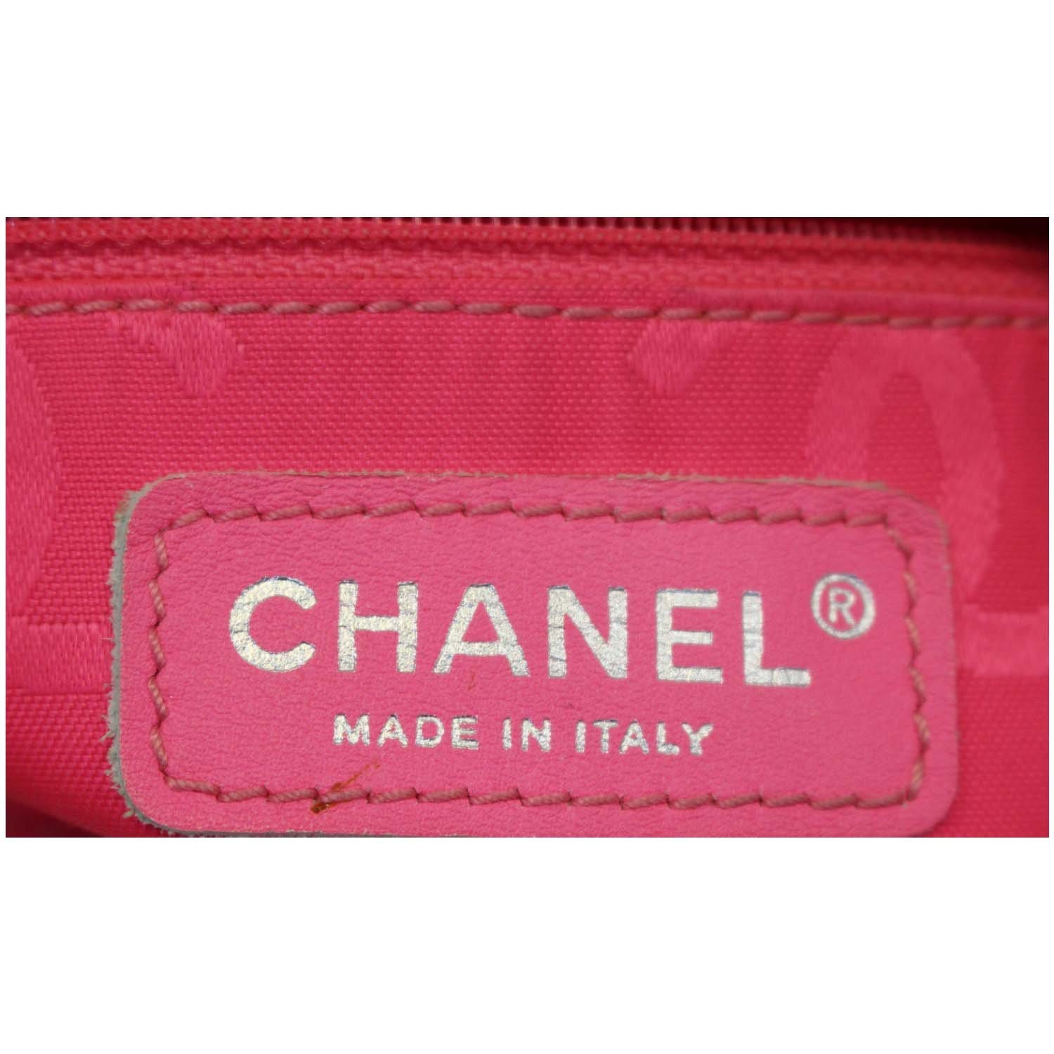CHANEL Cambon Flat Calfskin Leather Messenger Crossbody Bag Black