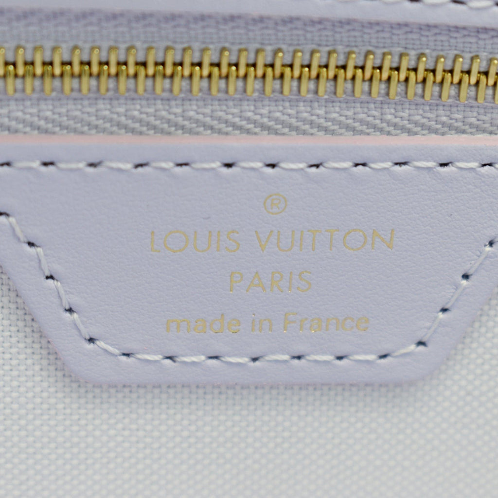 LOUIS VUITTON Neverfull MM Monogram Canvas Tote Bag Sunrise Pastel