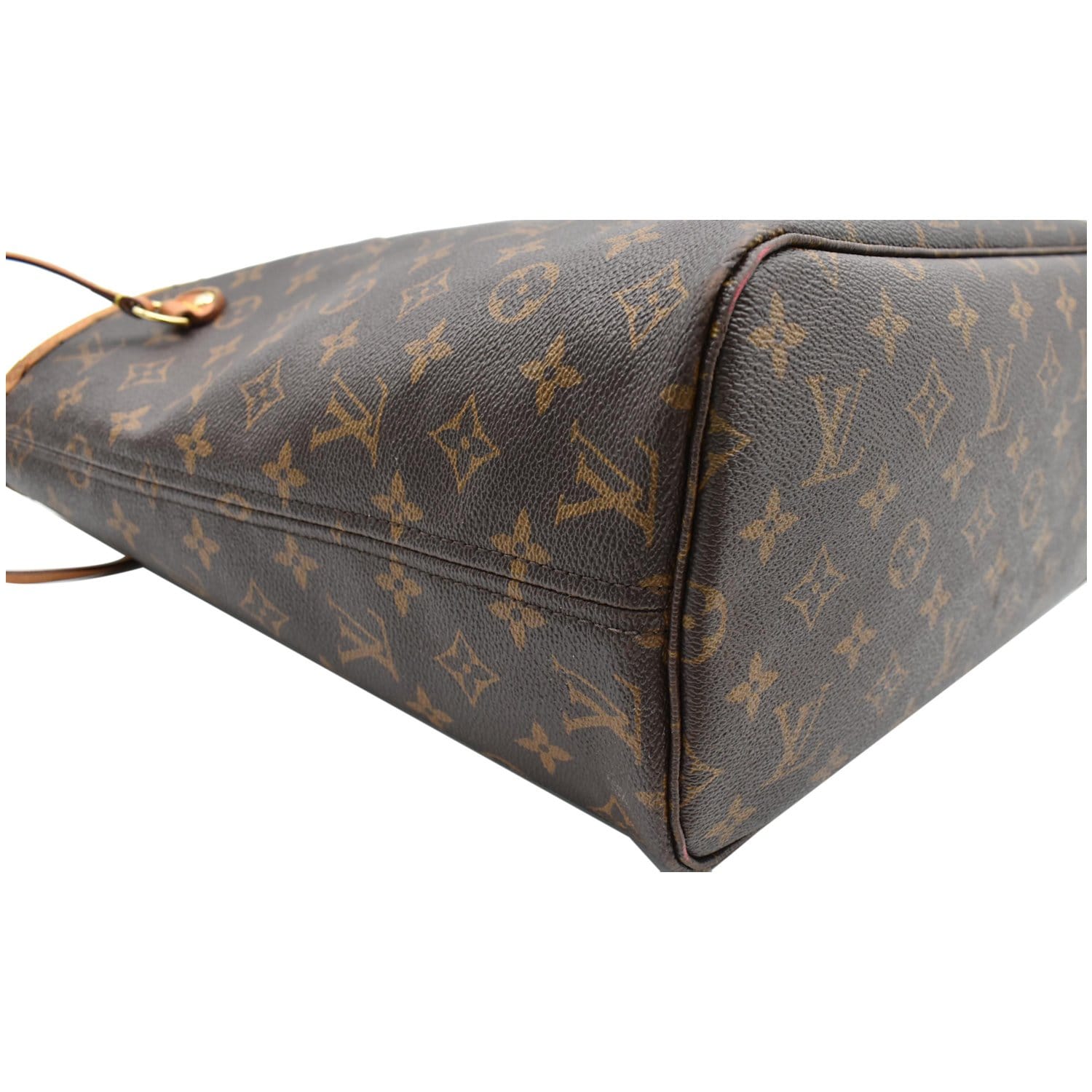 LOUIS VUITTON Neverfull MM Monogram Canvas Tote Bag Brown