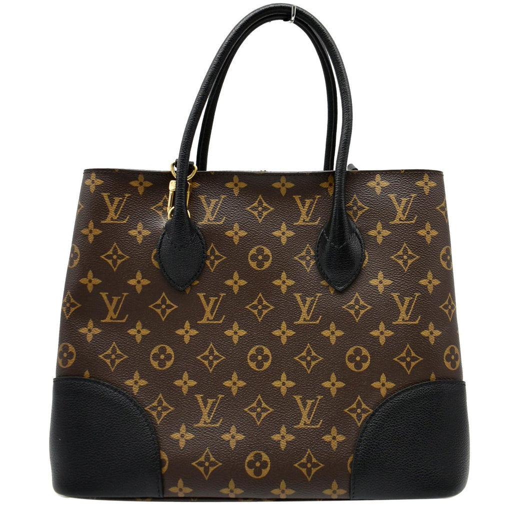 LOUIS VUITTON Flandrin Monogram Canvas Tote Shoulder Bag Brown
