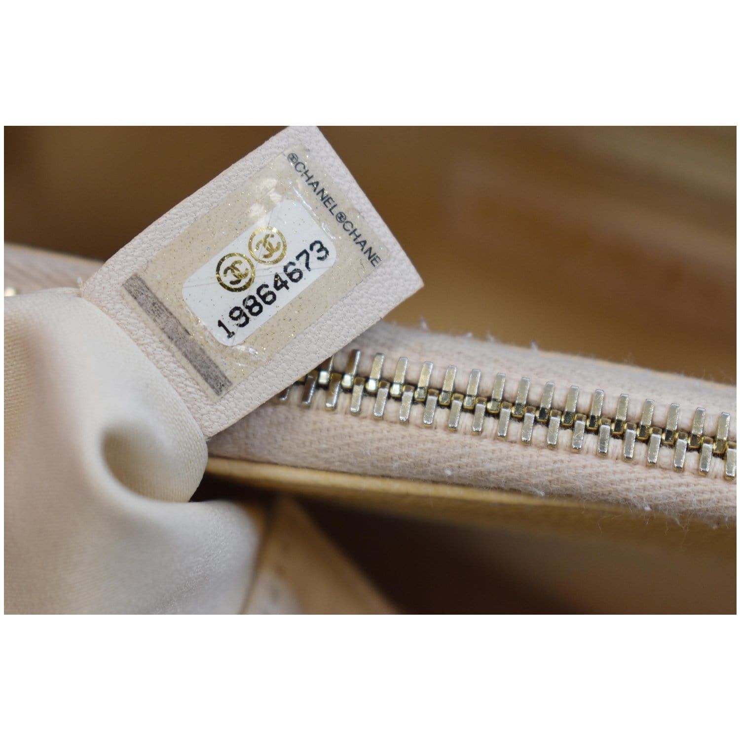 CHANEL Grand Shopping GST Caviar Leather Tote Bag Beige