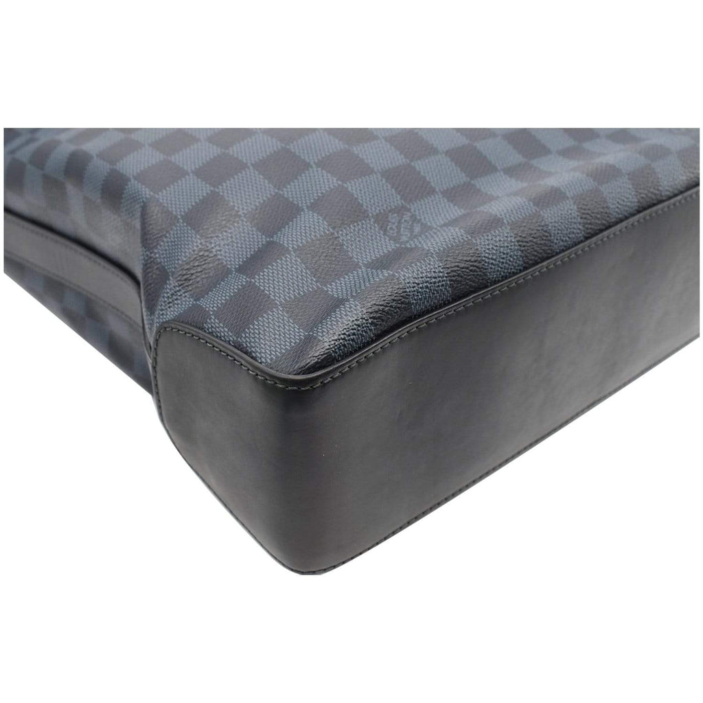 LOUIS VUITTON Greenwich Damier Cobalt Tote Bag Black