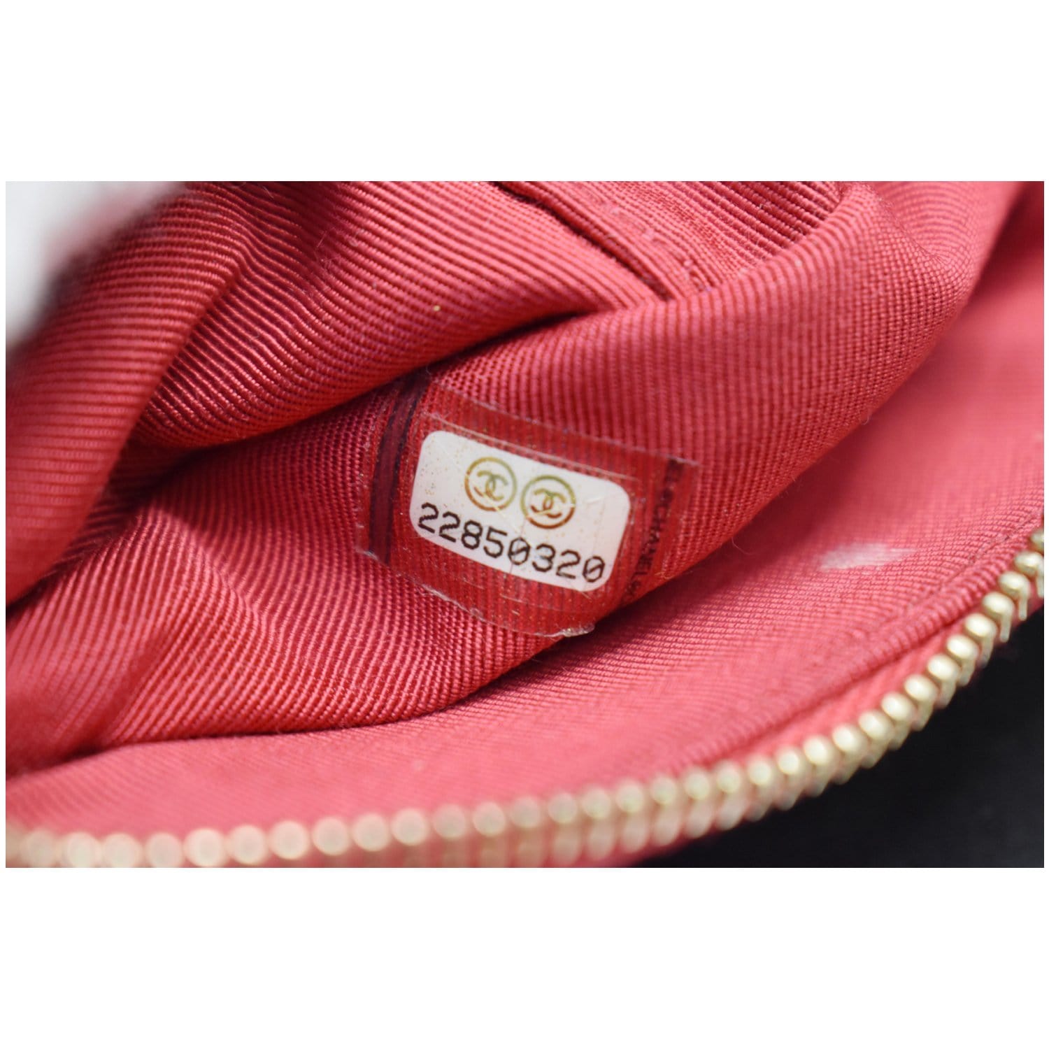 CHANEL Double Zip Wallet On Chain WOC Lambskin Shoulder Bag Red