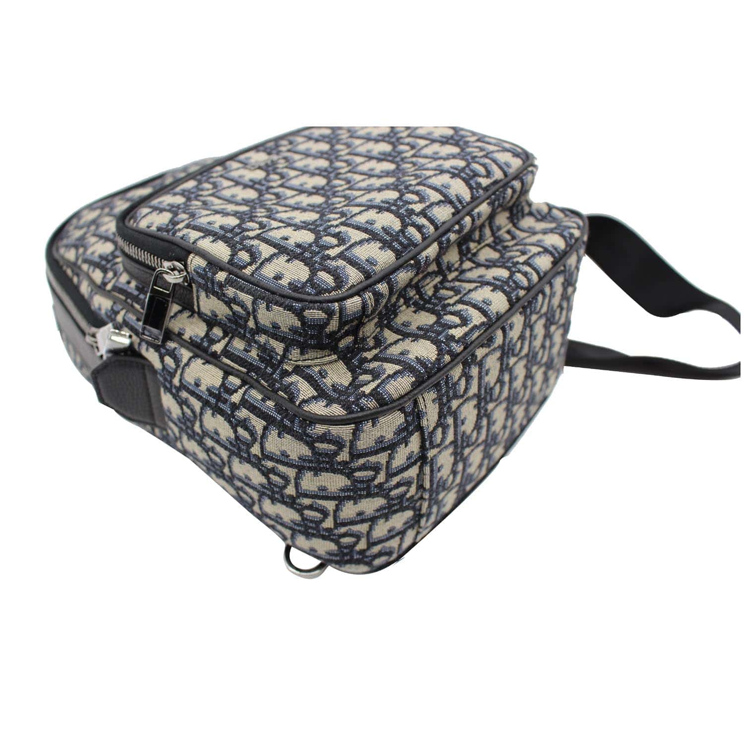 CHRISTIAN DIOR Minin Rider Oblique Jacquard Backpack Beige