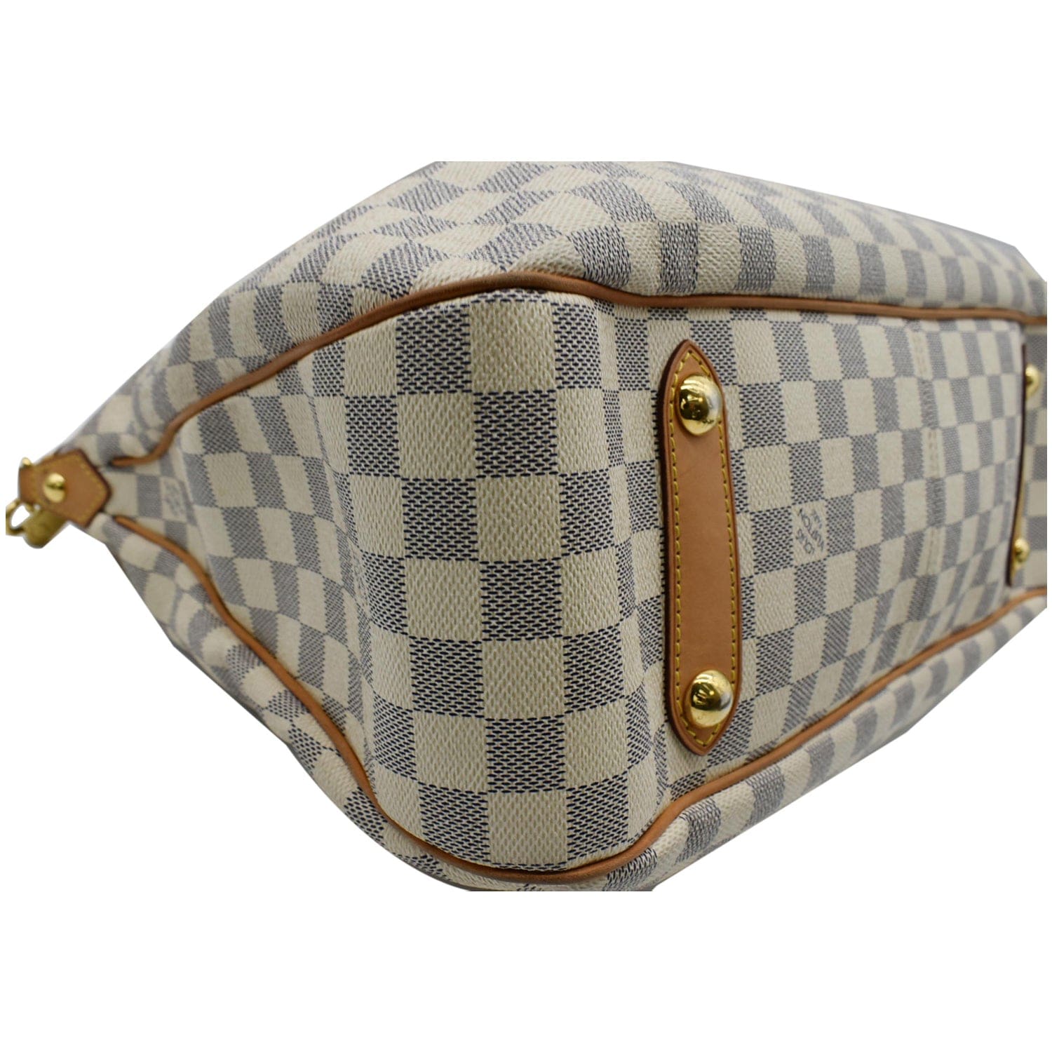 LOUIS VUITTON Siracusa GM Damier Azur Shoulder Bag White