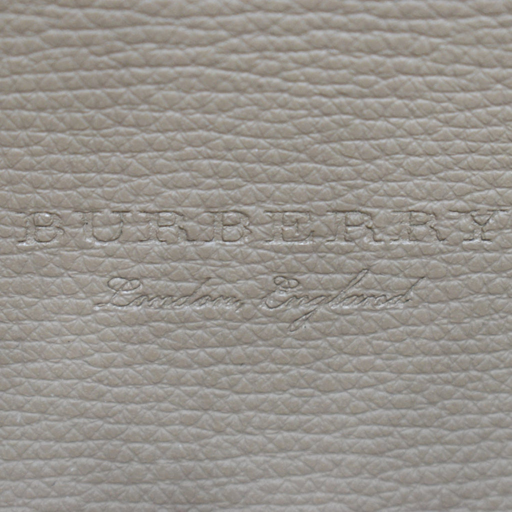 BURBERRY Reversible Haymarket Coated Canvas Tote Bag Tan