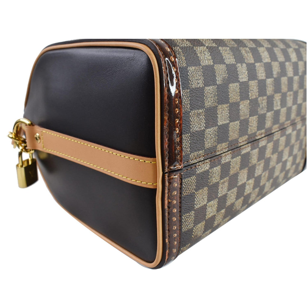 LOUIS VUITTON Time Trunk Speedy 25 Bandouliere Damier Shoulder Bag Black