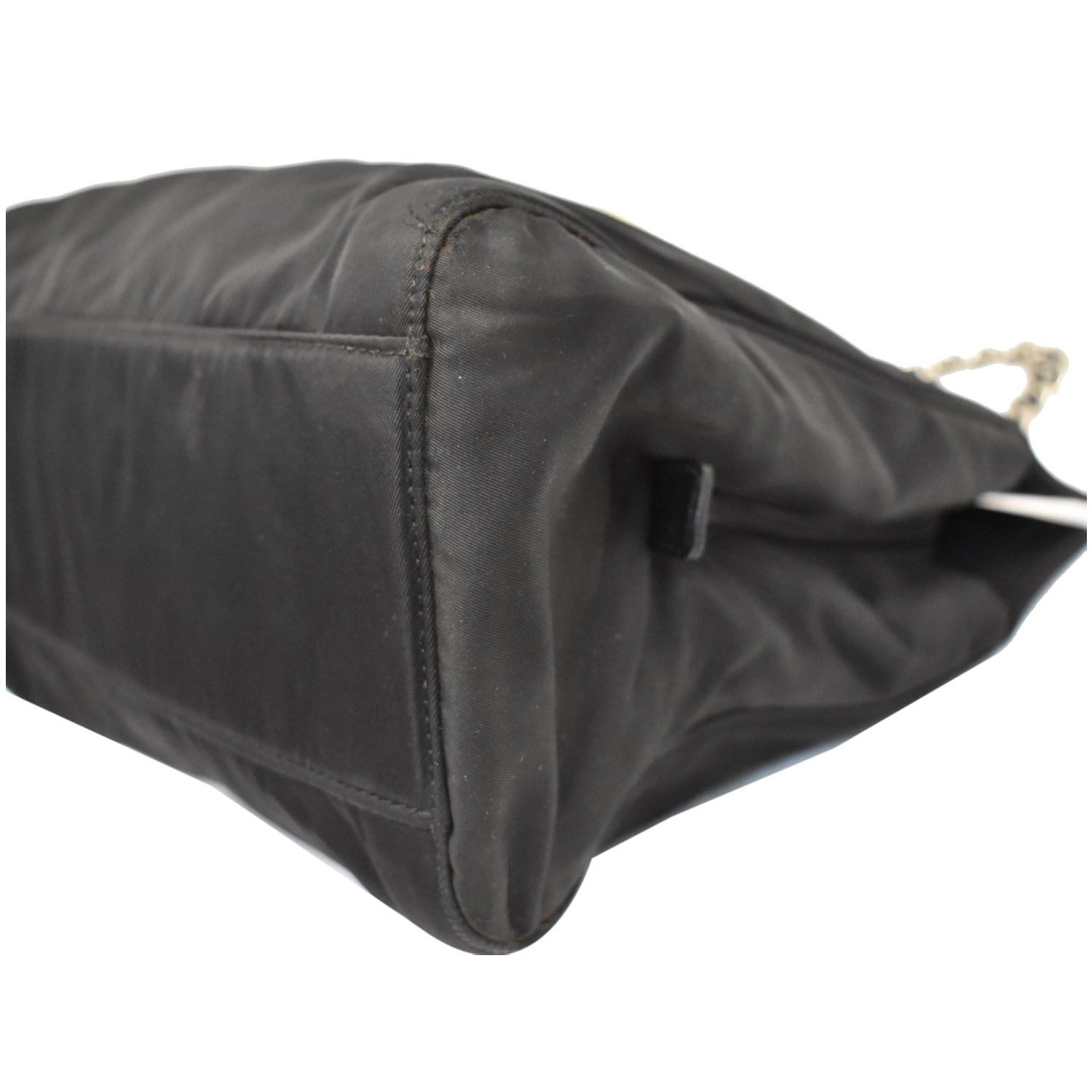 PRADA Tessuto Nylon Tote Shoulder Bag Black