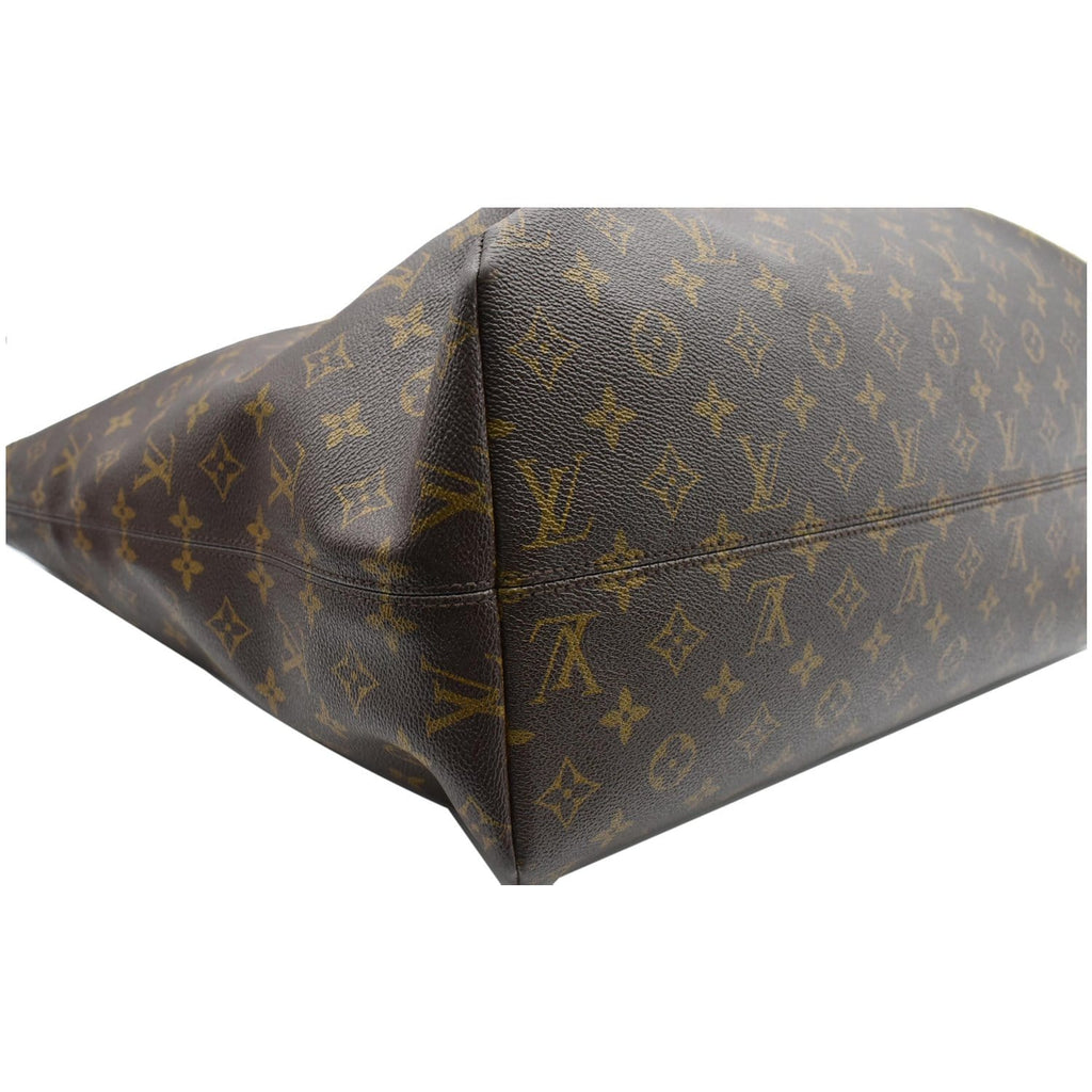 LOUIS VUITTON Raspail GM Monogram Canvas Shoulder Bag Brown