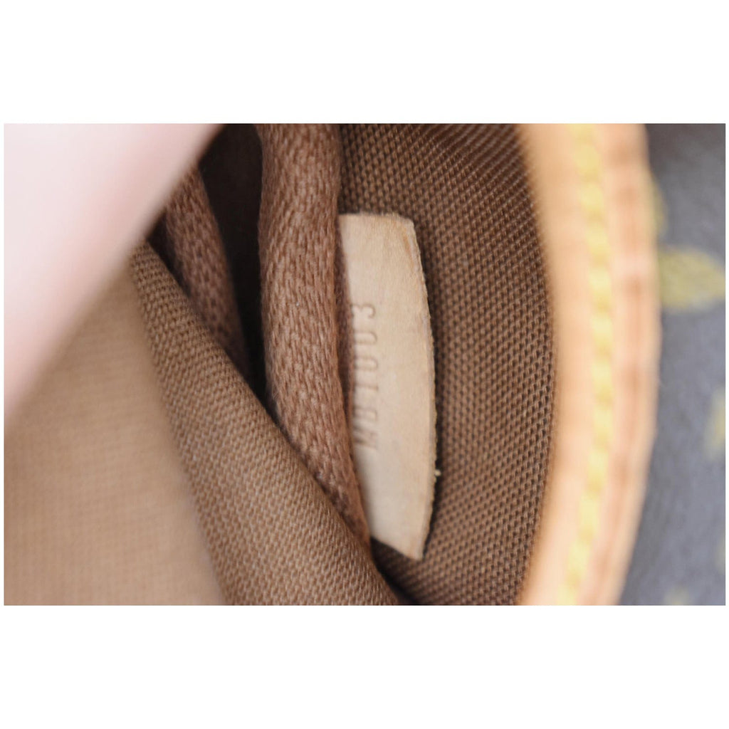 LOUIS VUITTON Saumur 30 Monogram Canvas Shoulder Bag Brown