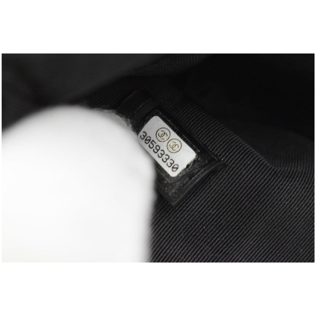 CHANEL French New Wave CC Caviar Quilted Pouch Black