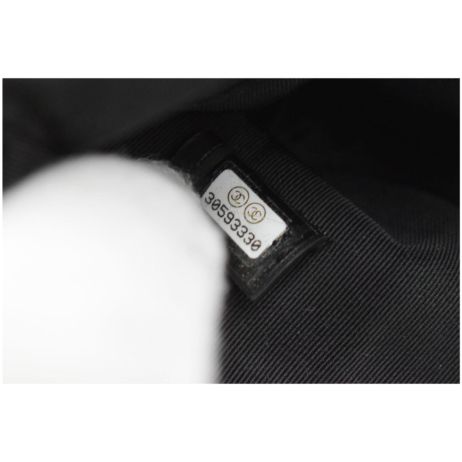 CHANEL French New Wave CC Caviar Quilted Pouch Black