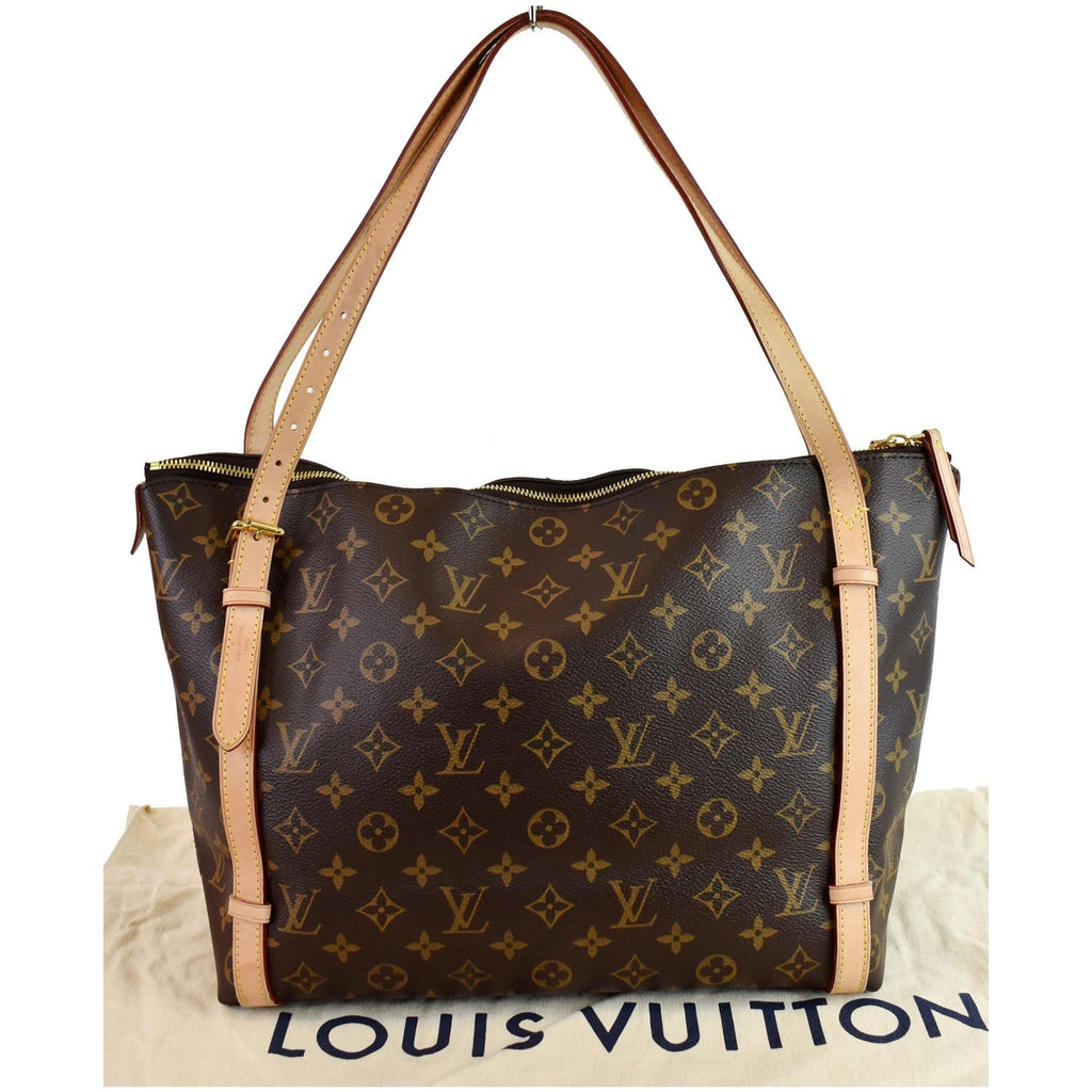 LOUIS VUITTON Tuileries Monogram Canvas Shoulder Bag Brown
