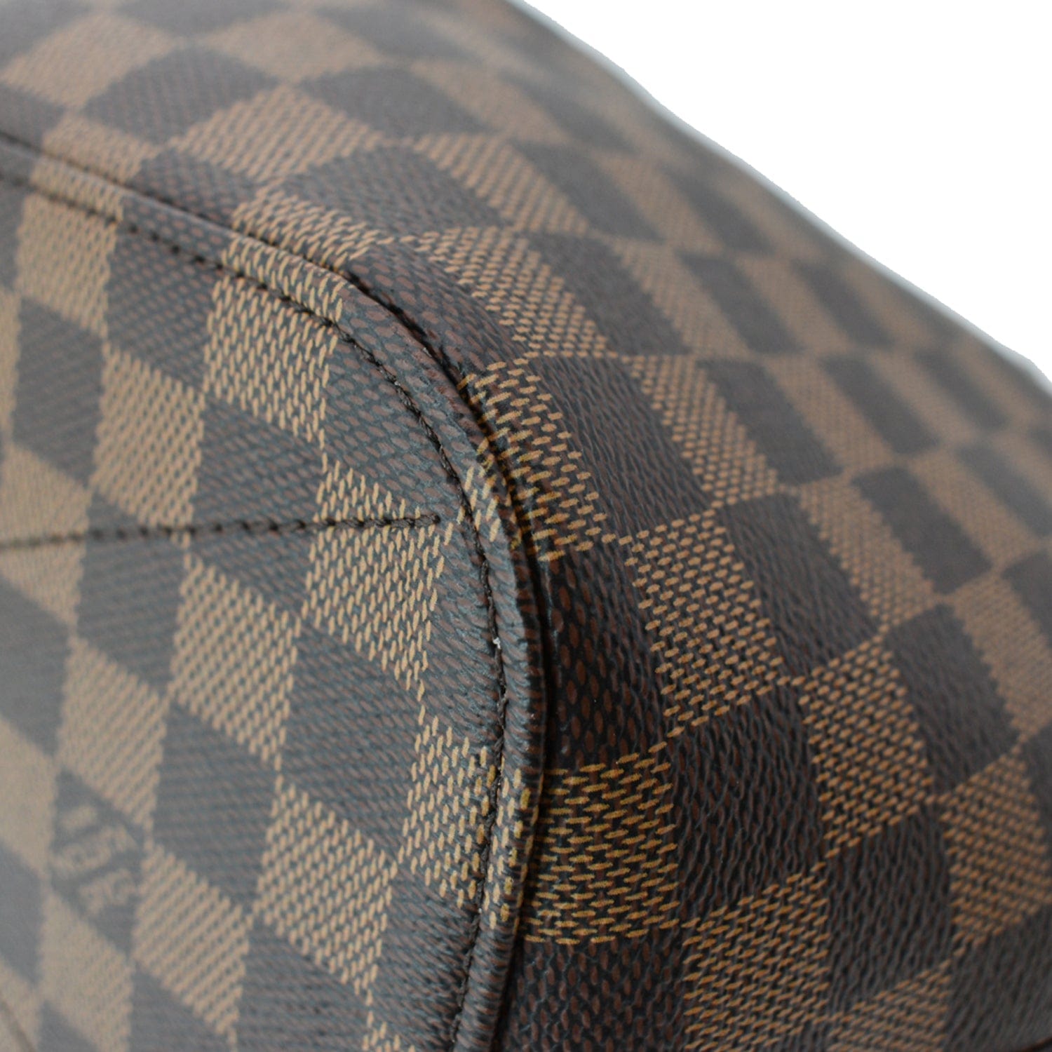 LOUIS VUITTON Siena MM Damier Ebene Shoulder Bag Brown