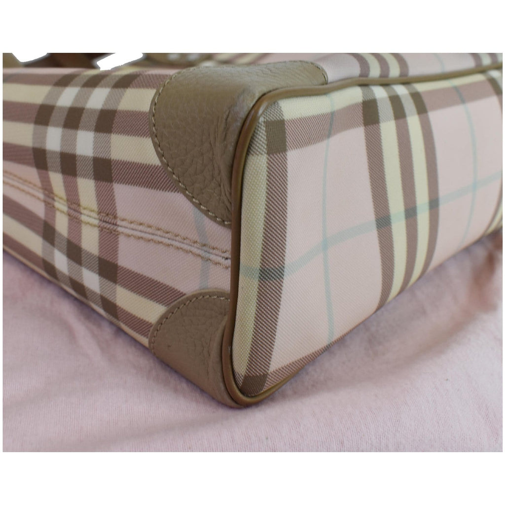 BURBERRY London Nova Check Tote Bag Pale Pink