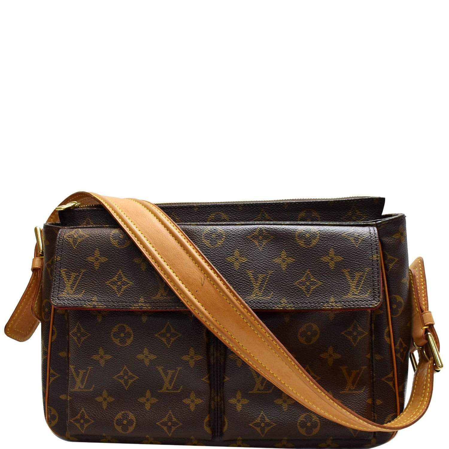 LOUIS VUITTON Viva Cite MM Monogram Canvas Shoulder Bag Brown