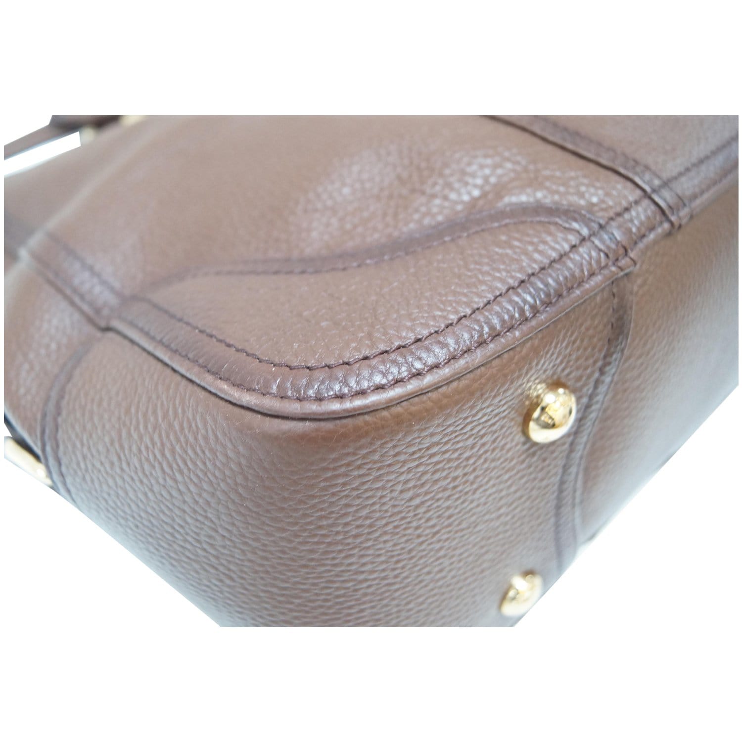 PRADA Cervo Antik Leather Tote Bag Brown