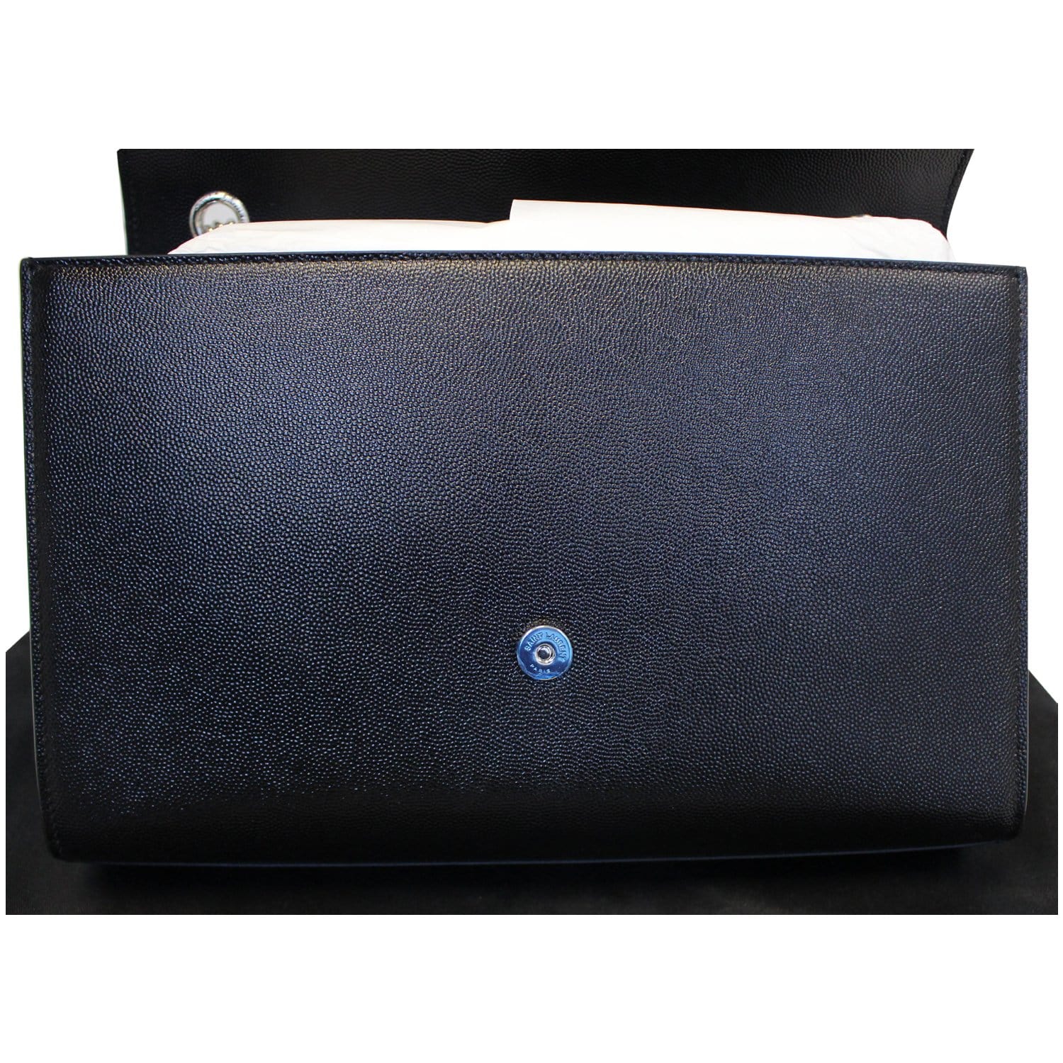 YVES SAINT LAURENT Kate Large Grain De Poudre Leather Shoulder Bag Black