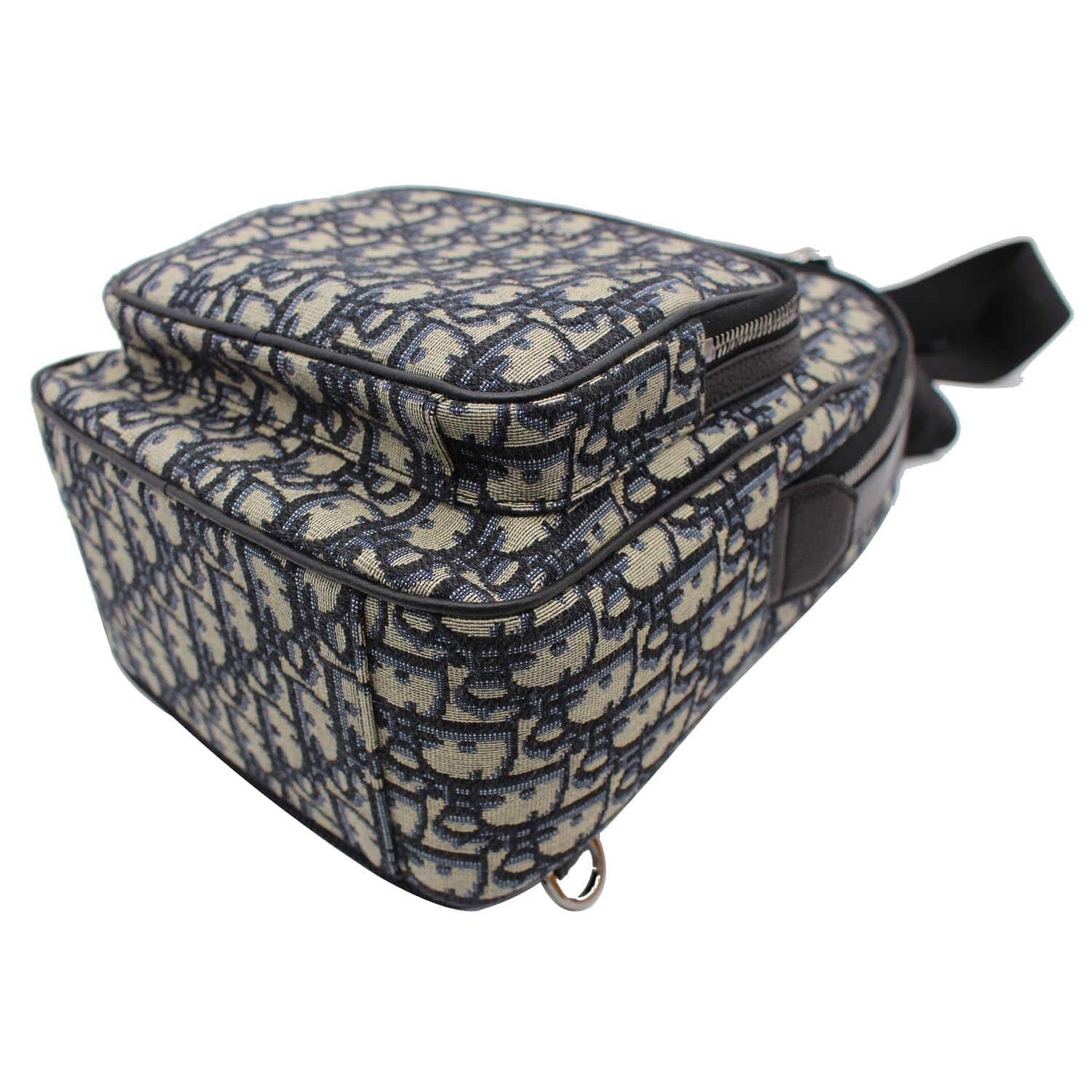 CHRISTIAN DIOR Minin Rider Oblique Jacquard Backpack Beige