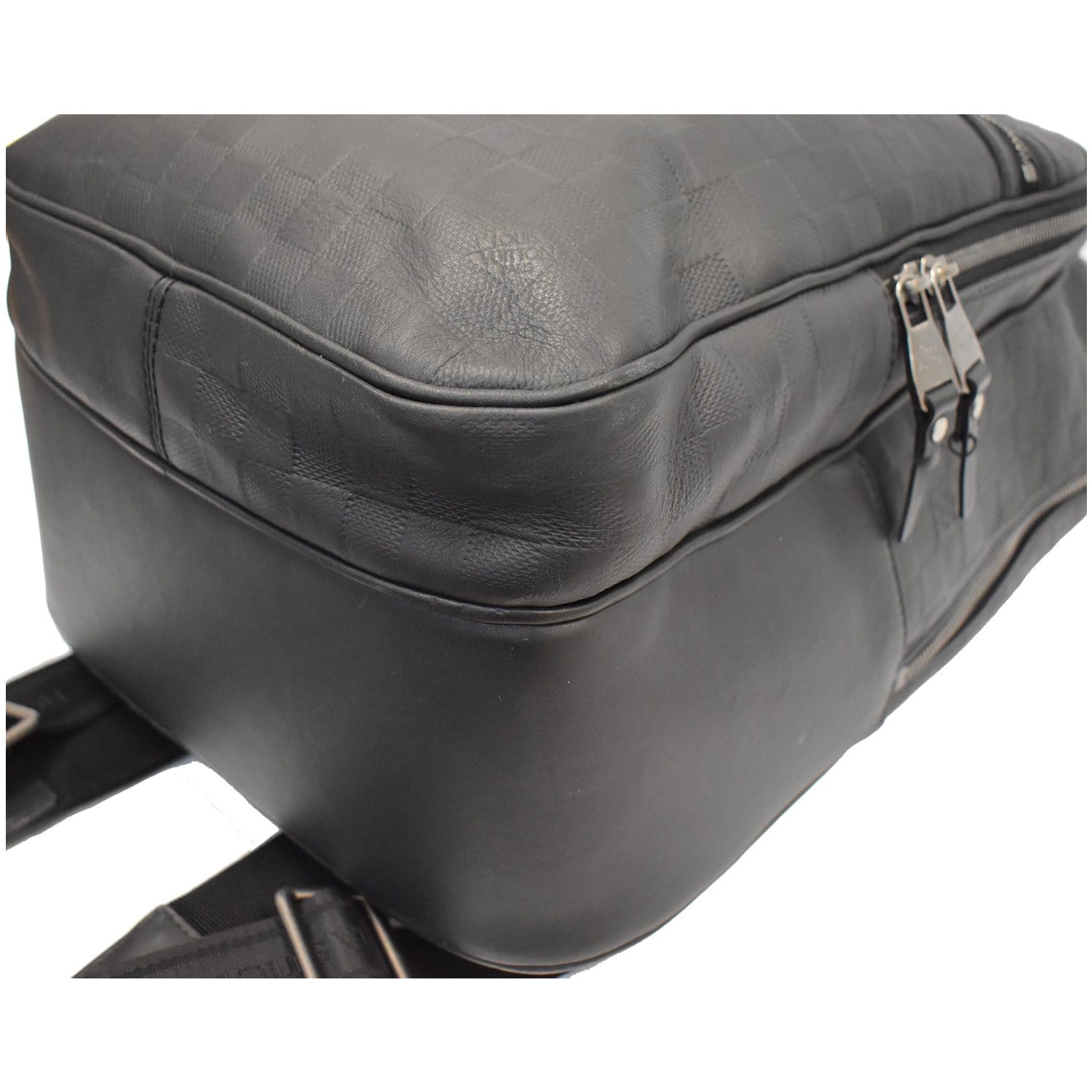 LOUIS VUITTON Michael Damier Infini Leather Backpack Bag Black
