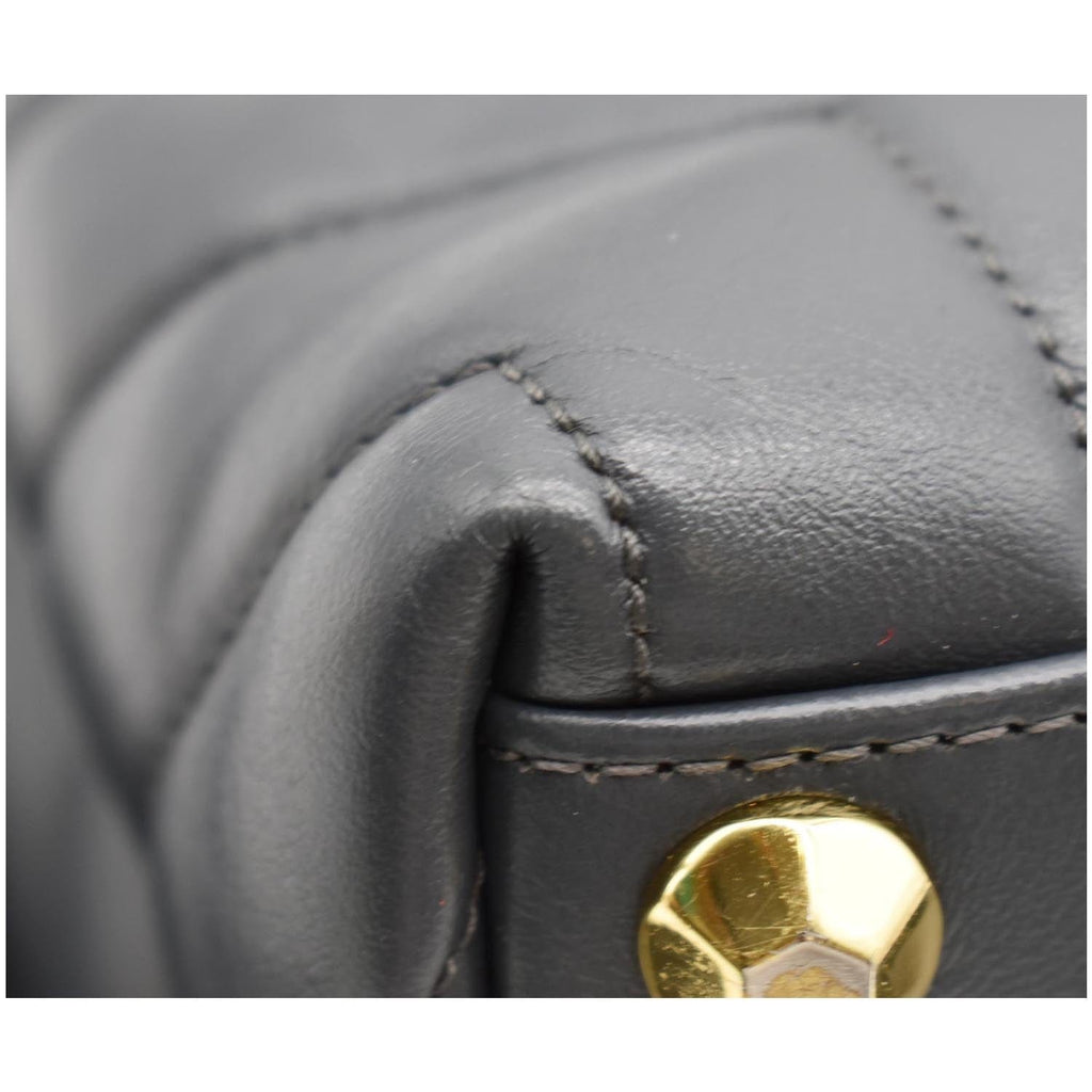 YVES SAINT LAURENT Medium Loulou Matelasse Leather Chain Shoulder Bag Dark Smog