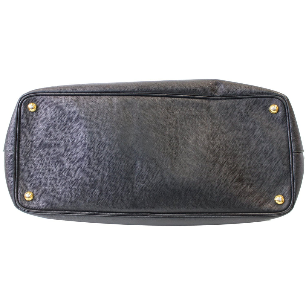 PRADA Galleria Large Saffiano Leather Tote Bag Black
