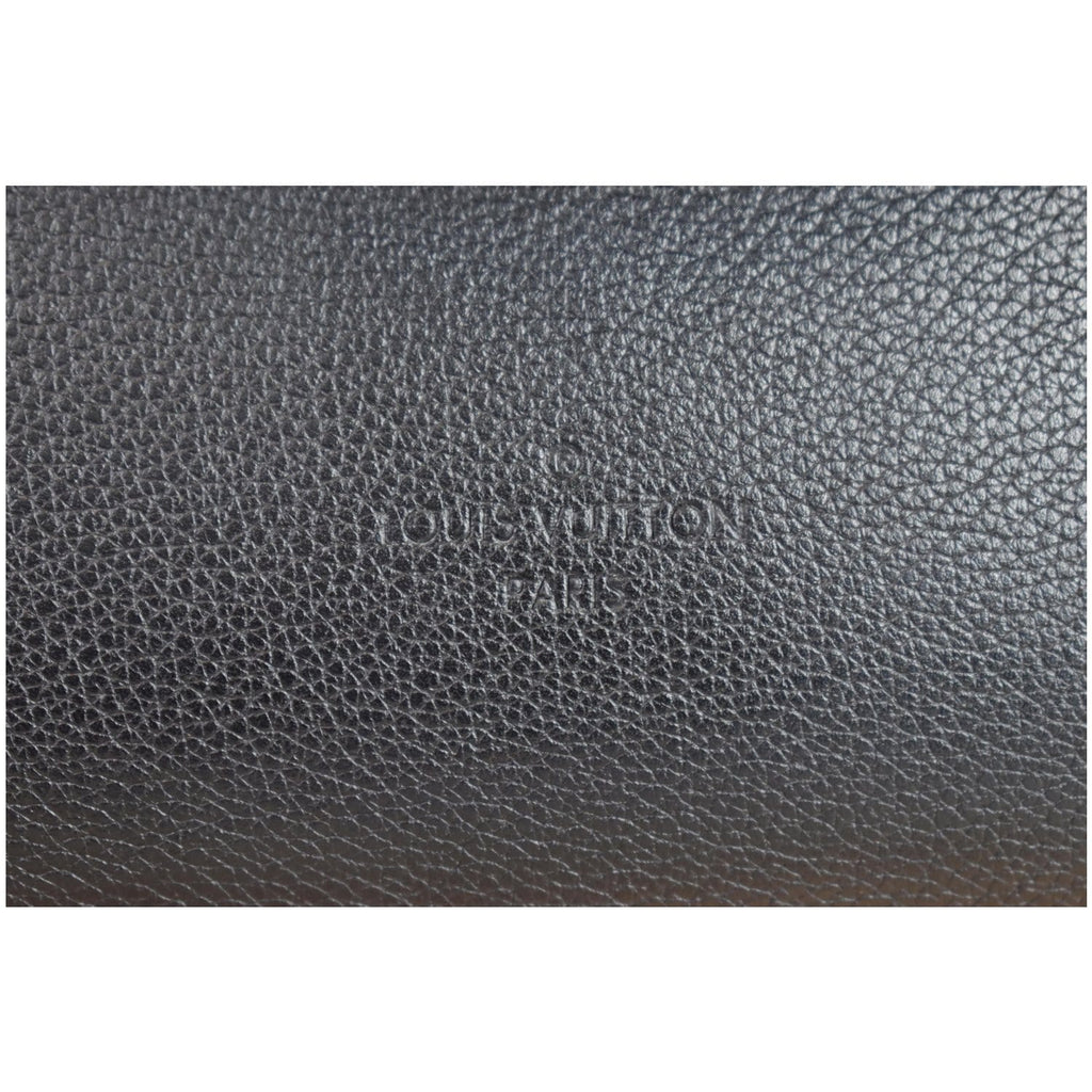 LOUIS VUITTON Lockmeto Calfskin Leather Tote Bag Black
