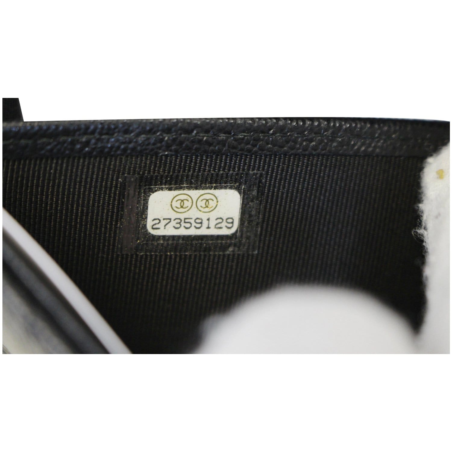 CHANEL Grained Leather Long Flap Wallet Silver-Tone Metal