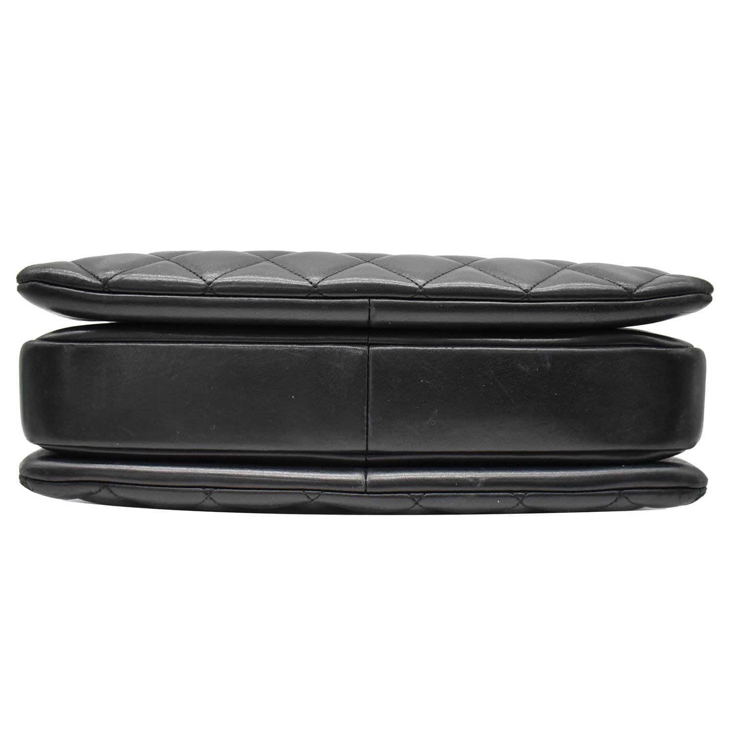 CHANEL Trendy CC Large Flap Quilted Lambskin Leather Shoulder Bag Black