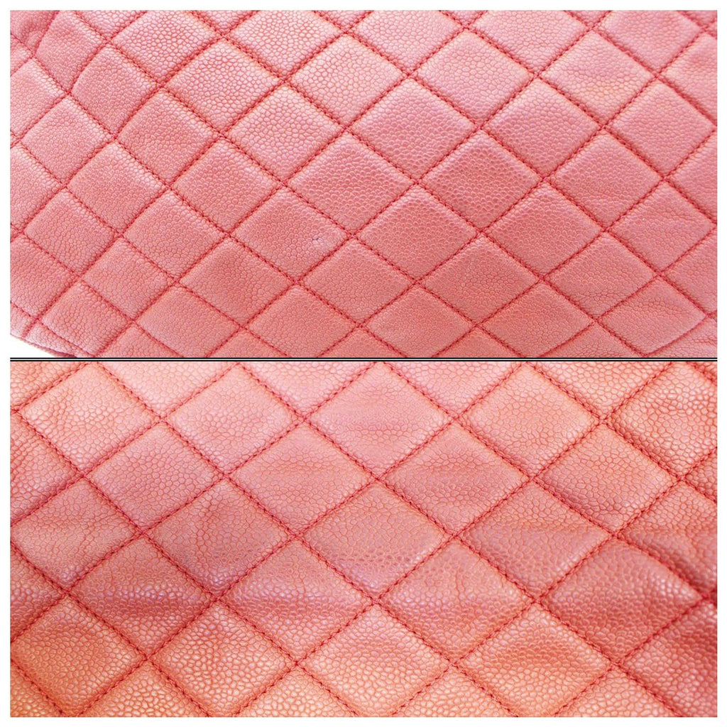 CHANEL Red Flap Soft Caviar Leather Shoulder Crossbody Bag - 15% OFF