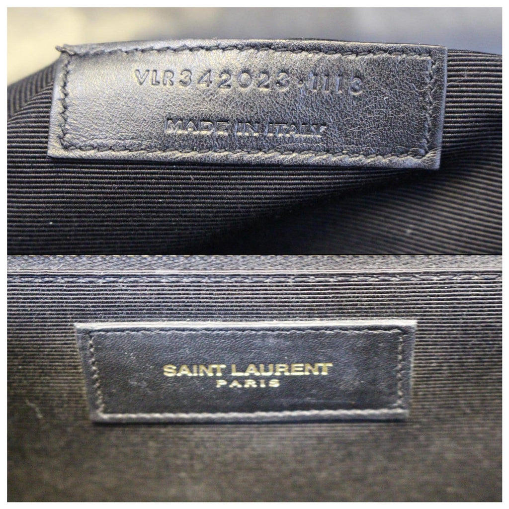 YVES Saint Laurent Large Envelope Chain Shoulder Bag Black