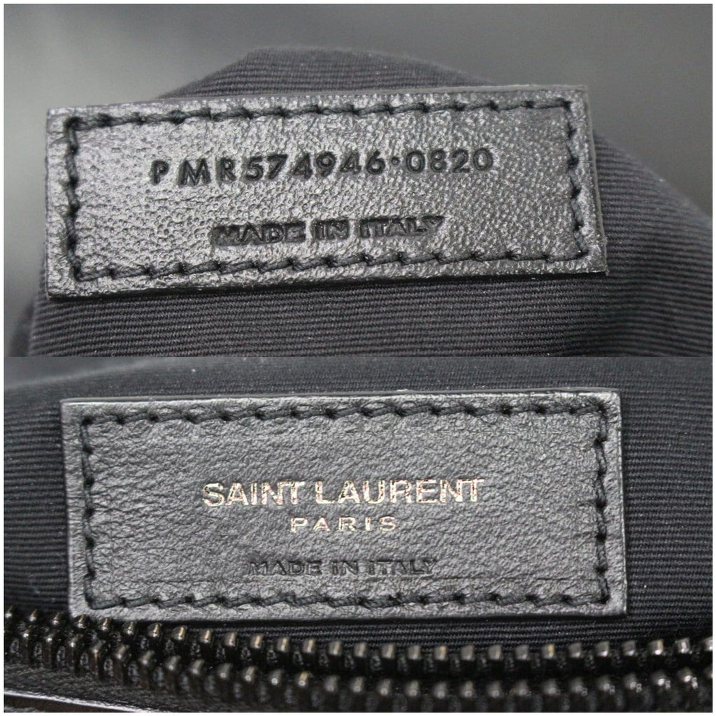 YVES SAINT LAURENT Medium Loulou Matelasse Leather Chain Shoulder Bag Black