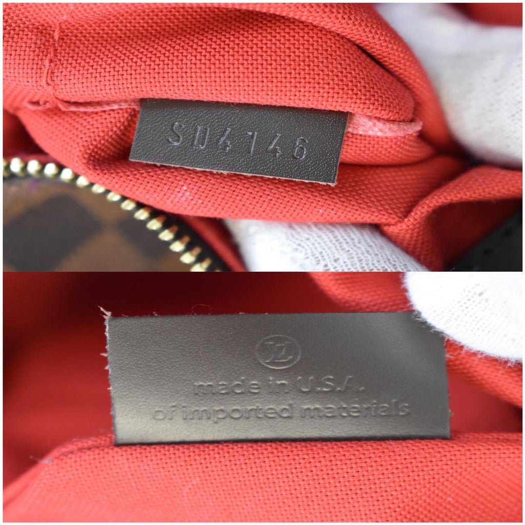 LOUIS VUITTON Siena PM Damier Ebene Shoulder Bag Brown