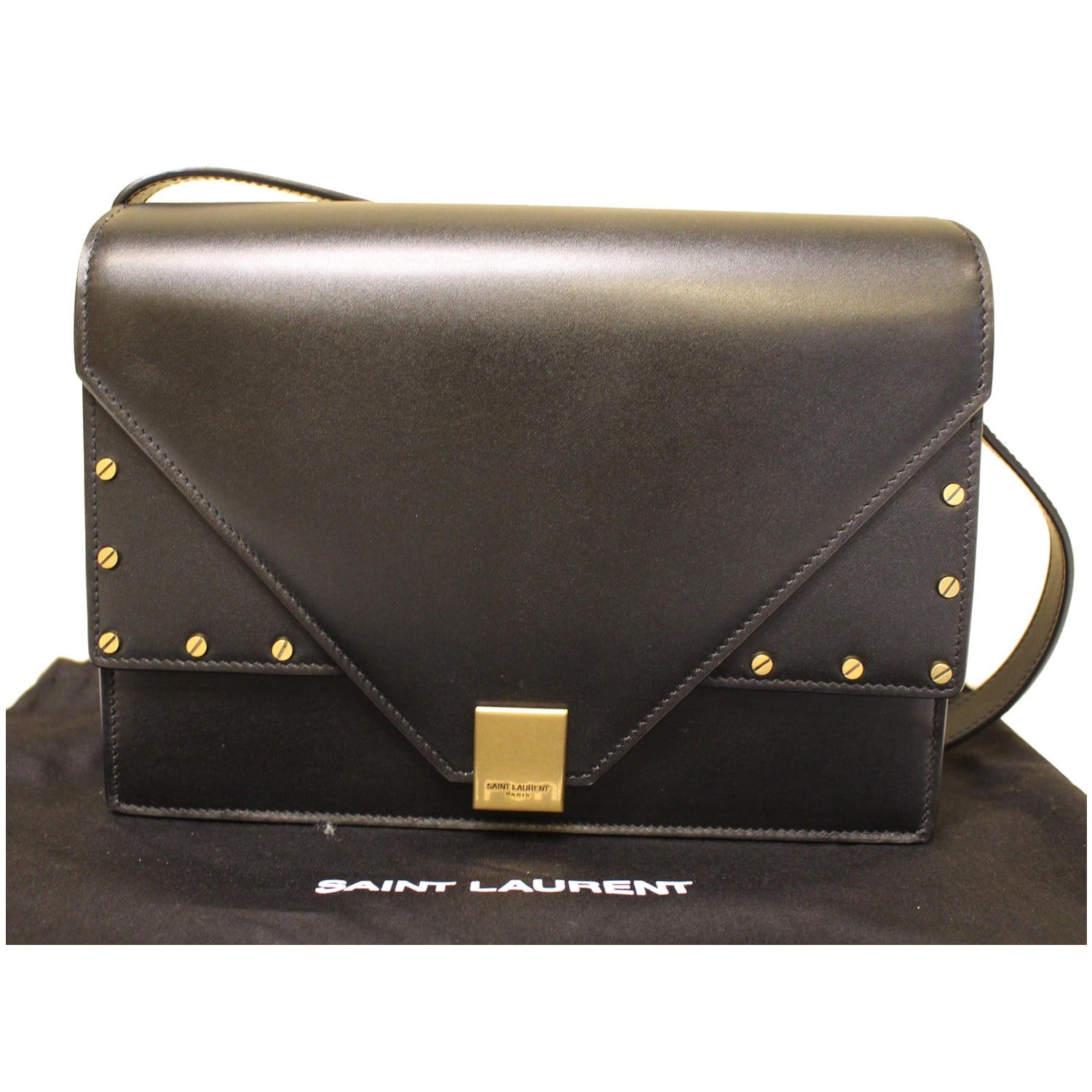 YVES SAINT LAURENT Small Margaux Leather Shoulder Bag Black - Last Call
