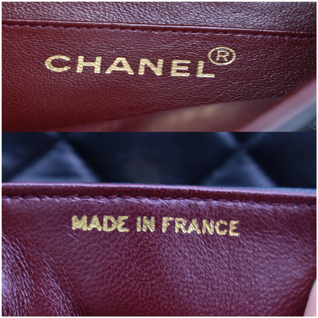 CHANEL Diana Flap Bag Quilted Leather Shoulder Bag Black