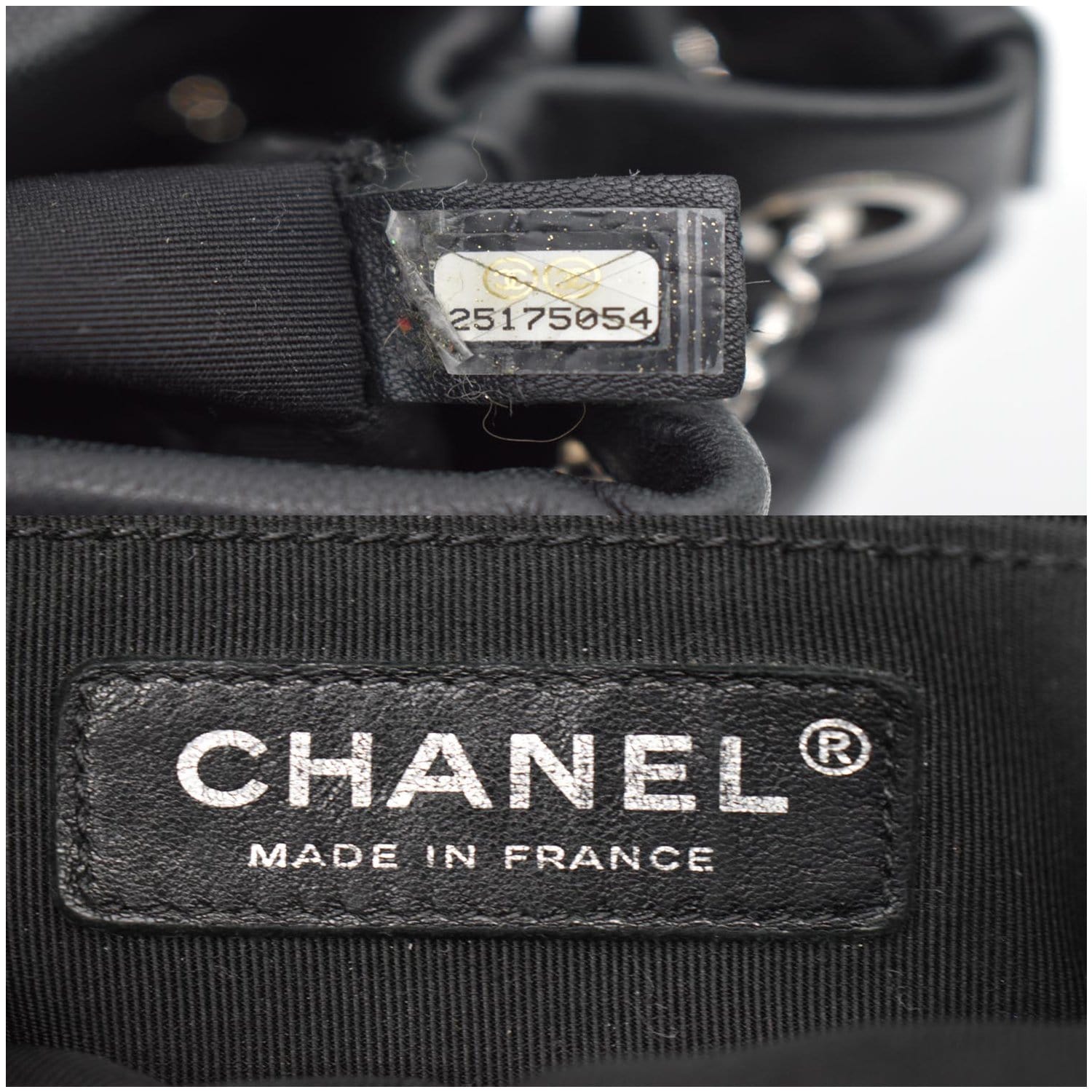 CHANEL Drawstring Bucket Quilted Lambskin Leather Shoulder Bag Black