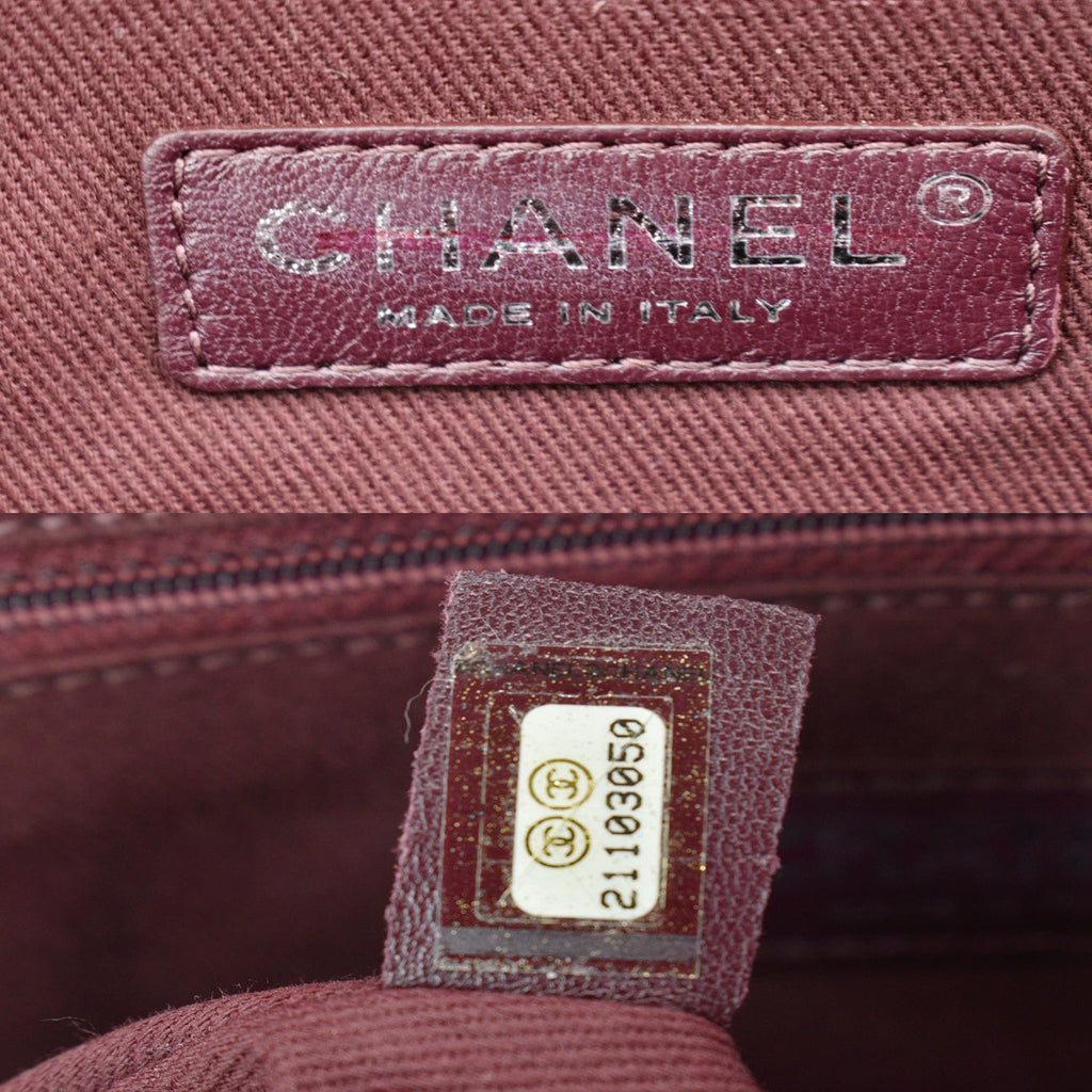 CHANEL Graffiti On-The-Pavement Canvas Bowling Bag Khaki Washed
