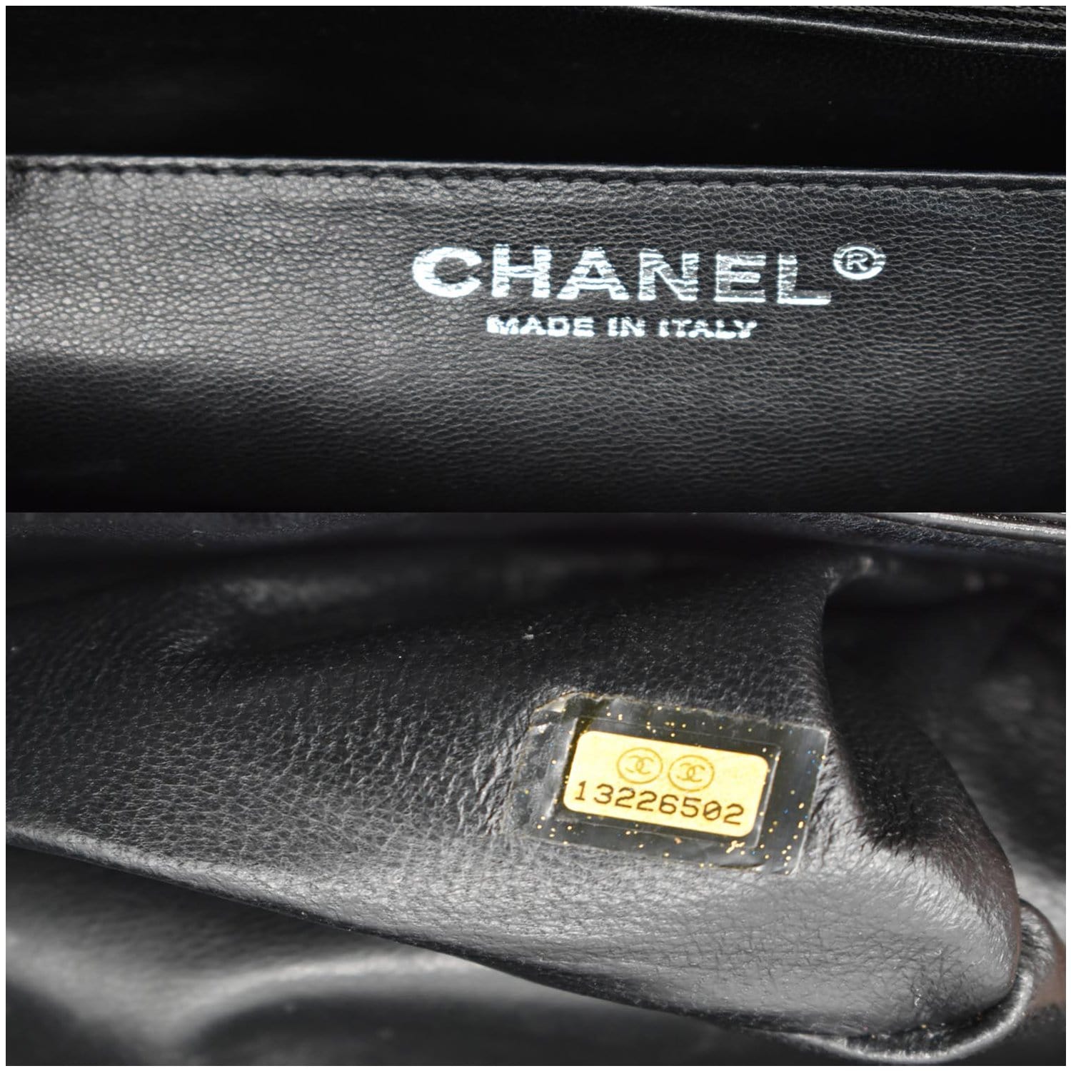 CHANEL Jumbo Single Flap Patent Leather Shoulder Bag Black