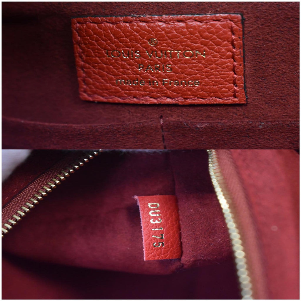 LOUIS VUITTON Kimono Monogram Calfskin Tote Bag Brown/Cerise
