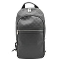 LOUIS VUITTON Michael Damier Infini Leather Backpack Bag Black