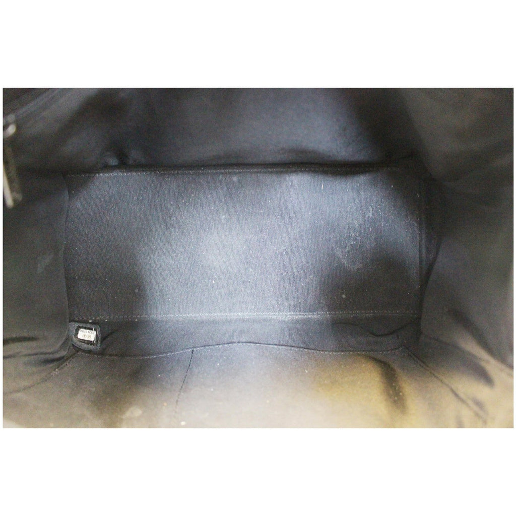 CHANEL Metallic Grained Calfskin Quilted Leather Bowling Bag