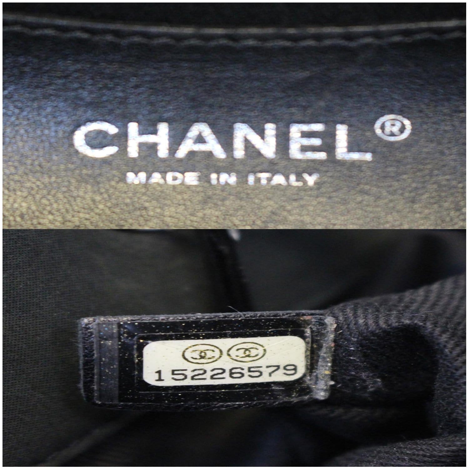CHANEL Just Mademoiselle Calfskin Leather Bowling Bag Black